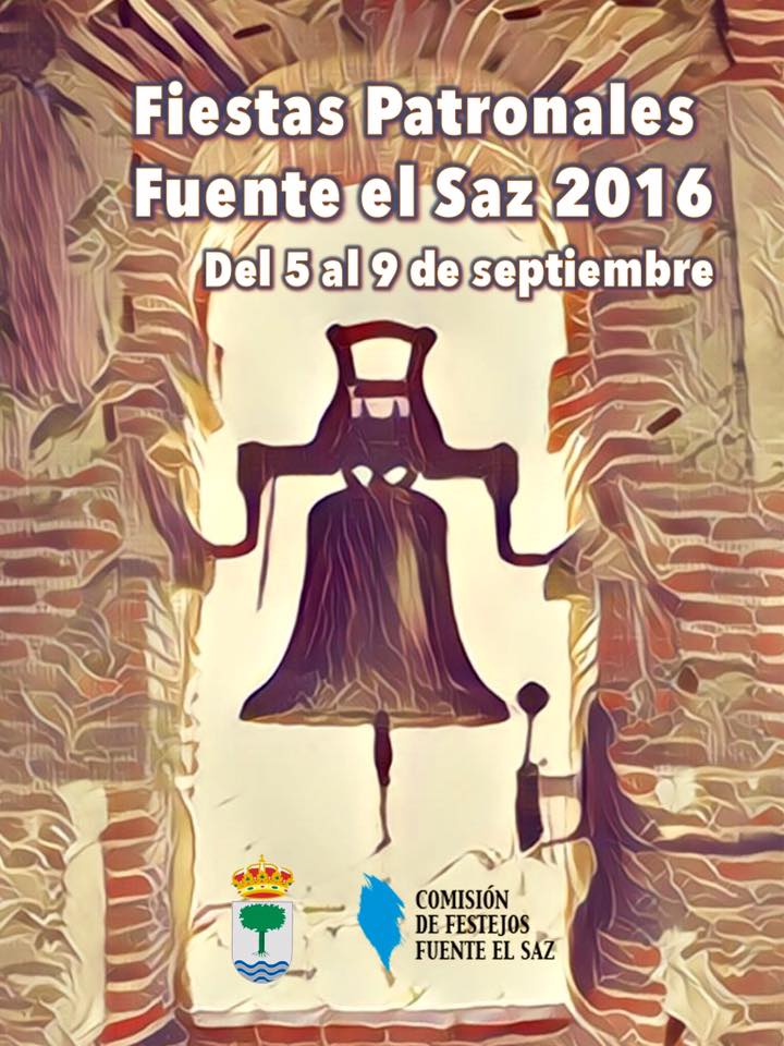 Fiestas patronales en honor a la Virgen de la Cigüeñuela y el Santísimo Cristo de la Misericordia 2016 Fuente el Saz de Jarama